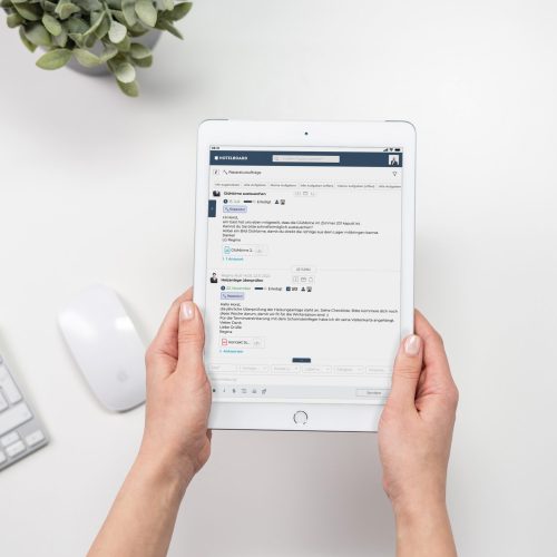 Hotelboard-App auf dem iPad ©Gastfreund GmbH_CMYK